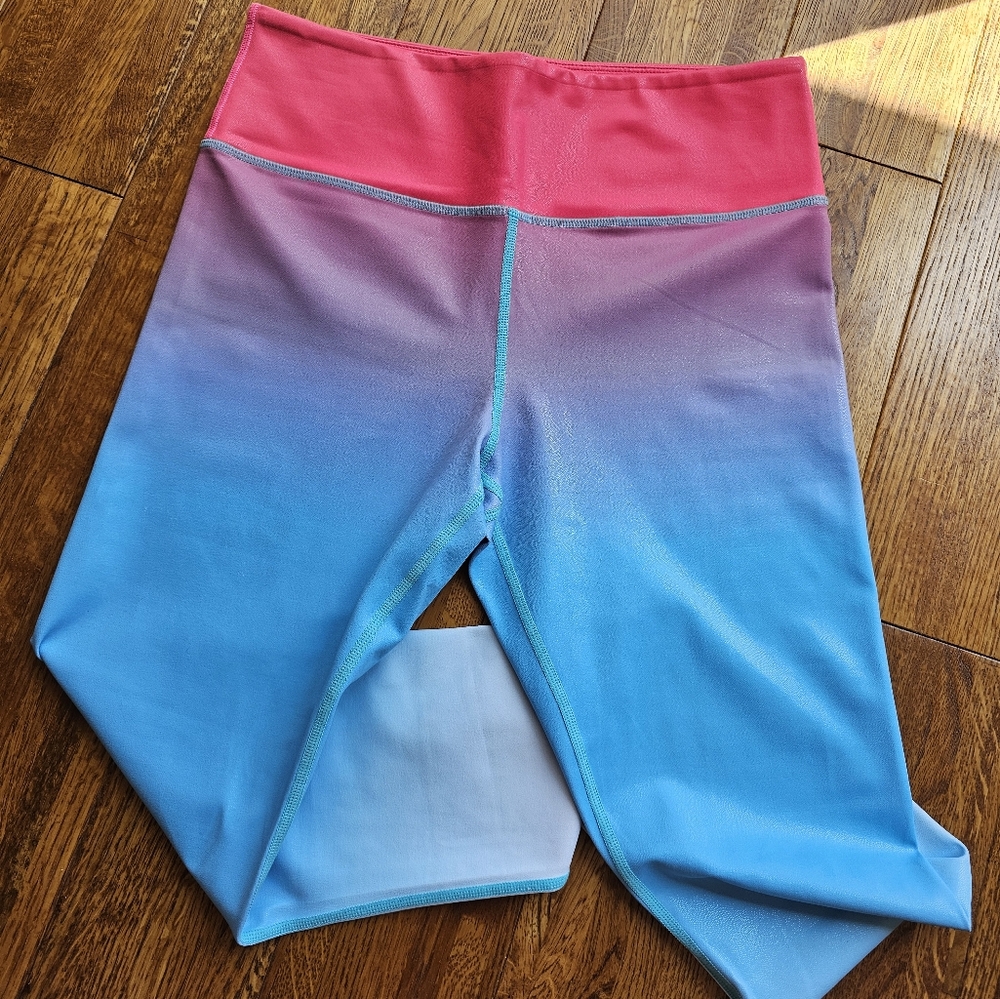 ZYIA 8-10 firecracker ombre light n tight legging